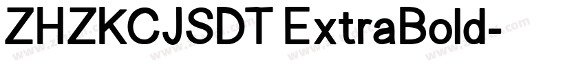ZHZKCJSDT ExtraBold字体转换